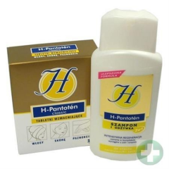 H-PANTOTEN 120 TABLETEK + SZAMPON Z ODŻYWKĄ DO WŁOSÓW TŁUSTYCH 200 ML GRATIS !!!