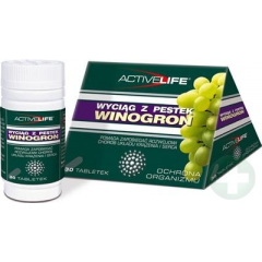 ACTIVELIFE WYCIĄG Z PESTEK WINOGRON 60 TABLETEK