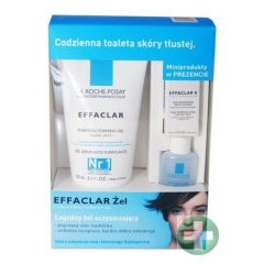 LA ROCHE EFFACLAR ŁAGODNY ŻEL OCZYSZCZAJĄCY 150 ML + MINIPRODUKTY !