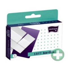 PLASTER SOFT Z OPATRUNKIEM 8 CM x 1 M - 1 SZTUKA