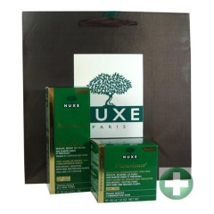 NUXE NUXURIANCE EMULSJA + SKONCENTROWANE SERUM + TOREBKA NA PREZENT