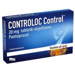 CONTROLOC CONTROL 20 MG, 14 TABLETEK