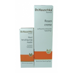 DR HAUSCHKA KREM Z PŁATKÓW RÓŻY + MASECZKA ŁAGODZĄCA GRATIS