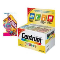 CENTRUM JUNIOR 30 TABLETEK + PREZENT DLA DZIEWCZYNKI PARTY ANIMALS