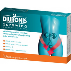DIURONIS ŻURAWINA  30 TABLETEK