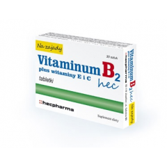 VITAMINUM B 2 HEC NA ZAJADY 30 TABLETEK