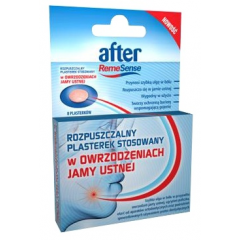 PLASTER AFTER REMESENSE NA OWRZODZENIA W JAMIE USTNEJ (AFTY), 8 PLASTERKÓW ROZPUSZCZALNYCH