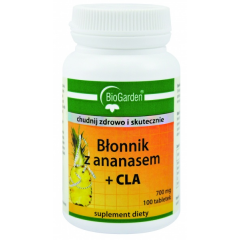 Błonnik z ananasem + CLA, 100 tabletek