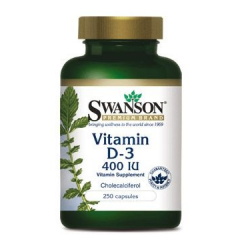 SWANSON WITAMINA D-3 250 KAPSUŁEK