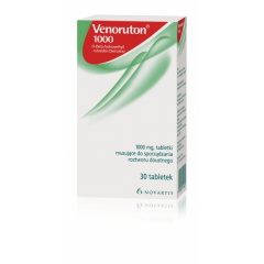 VENORUTON 1000 MG TABLETKI MUSUJĄCE DO SPORZĄDZANIA ROZTWORU DOUSTNEGO 30 TABLETEK