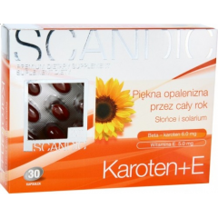 SCANDIC KAROTEN + E 30 KAPSUŁEK