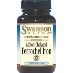 Swanson Albion Chelat Żelaza Ferrochel, 180 kapułek