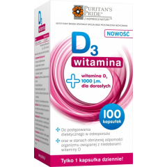 PURITANS WITAMINA  D3 100 KAPSUŁEK