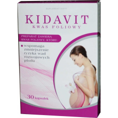 KIDAVIT KWAS FOLIOWY 30 KAPSUŁEK