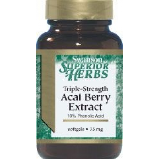Swanson Acai Berry Extract 75 mg, 60 kapsułek