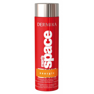 DERMIKA MEN'S SPACE ENERGIC ODŚWIEŻAJĄCY ŻEL DO MYCIA TWARZY 200 ML