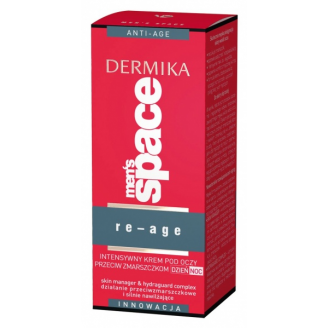 Dermika Men Space Re-Age, Krem przeciw zmarszkom pod oczy, 15 ml