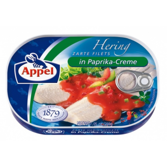 BEZGLUTEN - FILETY ŚLEDZIOWE W KREMIE PAPRYKOWYM 200 GR