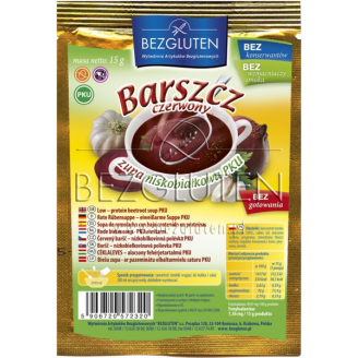 BEZGLUTEN - ZUPA BARSZCZ CZERWONY PKU 15 GR