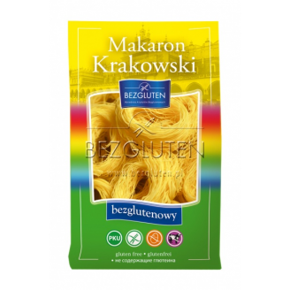 BEZGLUTEN - MAKARON KRAKOWSKI  NISKOBIAŁKOWY PKU- GNIAZDKA 250 GR