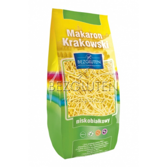 BEZGLUTEN - MAKARON KRAKOWSKI NISKOBIAŁKOWY PKU- NITKI CIENKIE 250 GR