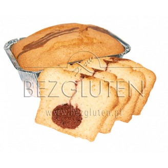 BEZGLUTEN - BABKA "ZEBRA" Z KAKAO BEZGLUTENOWA  200 G