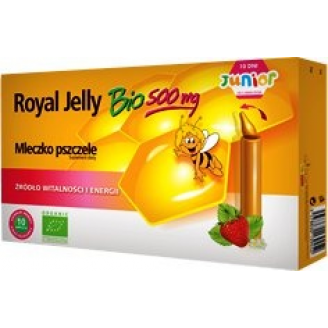 Walmark, Mleczko pszczele bio 500 mg, Junior, 10 ampułek