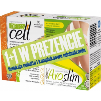 Detocell, 30 kapsułek + Avoslim w prezencie