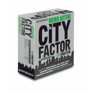 GREENPHARM CITYFACTOR MEMO ACTIVE 30 TABLETEK