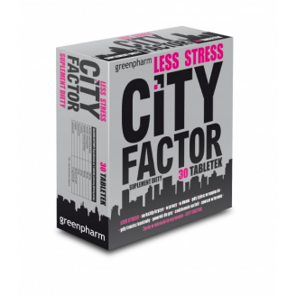 GREENPHARM CITYFACTOR LESS STRESS 30 TABLETEK