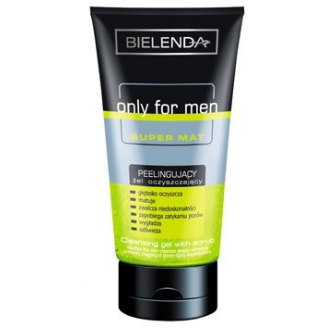 BIELENDA ONLY FOR MEN PEELINGUJACY ŻEL OCZYSZCZAJĄCY SUPER MAT 150 ML