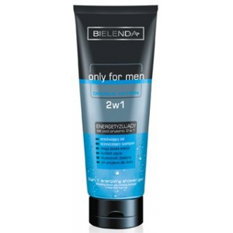 OSTATNIA SZTUKA! BIELENDA ONLY FOR MEN  ŻEL POD PRYSZNIC 2 W 1 DOUBLE ACTION  250 ML