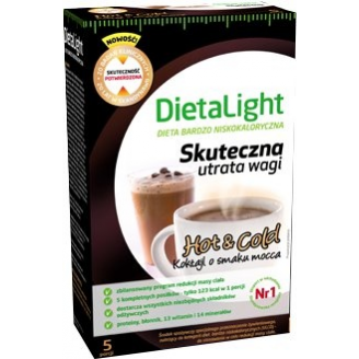 DIETA LIGHT KOKTAJL MOCCA 5 SASZETEK PLUS SHAKER DATA WAŻNOŚCI 30.09.2013