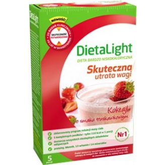 DIETA LIGHT KOKTAJL TRUSKAWKOWY 5 SASZETEK