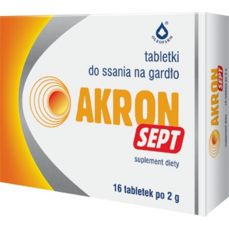 AKRON SEPT TABLETKI DO SSANIA 16 SZTUK