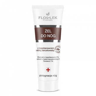 Flos-lek stopy, Żel z kasztanowcem i babką, 50 ml
