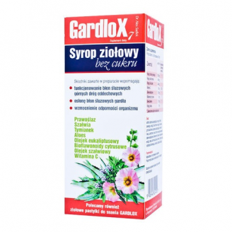 Gardlox, Syrop ziołowy, 120ml   BEZ CUKRU
