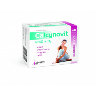 CALCYNOVIT 1250 + D3 60 TABLETEK