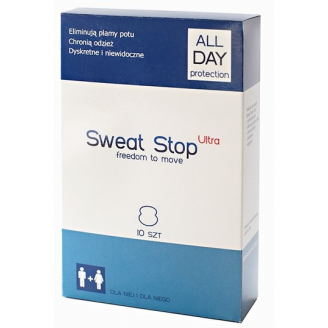 SWEAT STOP ULTRA WKŁADKI PRZECIWPOTOWE 10 SZTUK