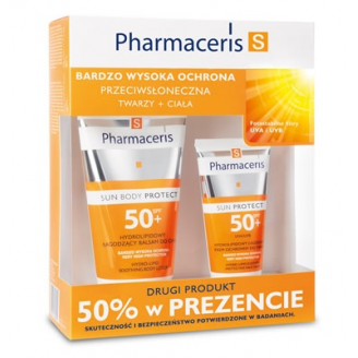PHARMACERIS S - ZESTAW BALSAM SPF 50 OCHRONNY 150 ML + KREM SPF 50 50 ML