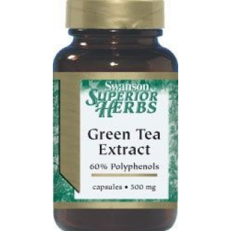 Swanson green, Tea extract, 60 kapsułek