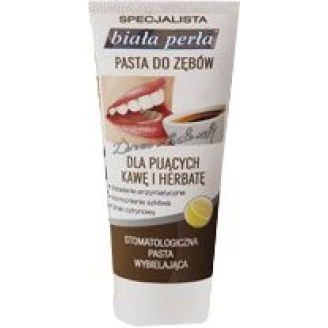 Biała Perła, Pasta do zębów dla pijących kawę i herbatę, 75 ml
