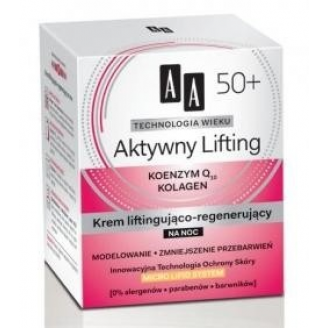 AA Oceanic Technologia Wieku 50+ Aktywny Lifting Krem liftingująco-regenerujący na noc