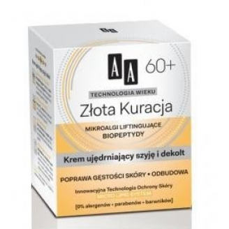 AA Oceanic, Technologia wieku 60+, Złota kuracja, Krem ujędrniający szyję i dekolt, 50 ml