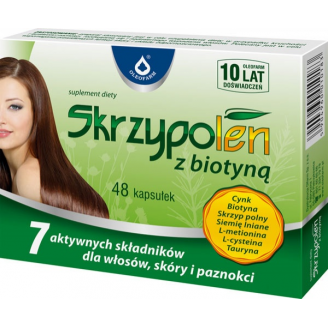 Skrzypolen z biotyną, 48 kapsułek