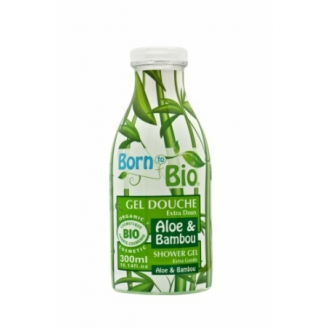 Born to Bio, Ekologiczny żel pod prysznic, Aloes i bambus, 300 ml