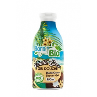 Born to Bio, Ekologiczny żel pod prysznic, Kokos i wanilia, 300 ml