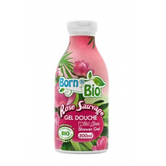 Born to Bio, Ekologiczny żel pod prysznic, Dzika róża, 300 ml