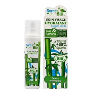 BORN TO BIO EKOLOGICZNY NAWILŻAJĄCY KREM DO TWARZY ALOES I BAMBUS 50 ML