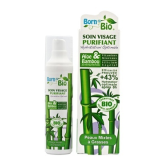 BORN TO BIO EKOLOGICZNY OCZYSZCZAJĄCY KREM ALOES I BAMBUS 50 ML